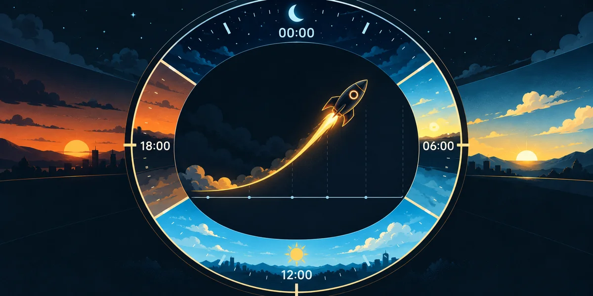 Editorial illustration: Best Time for Lucky Jet? Evidence Needed for Paying-Hour Claims