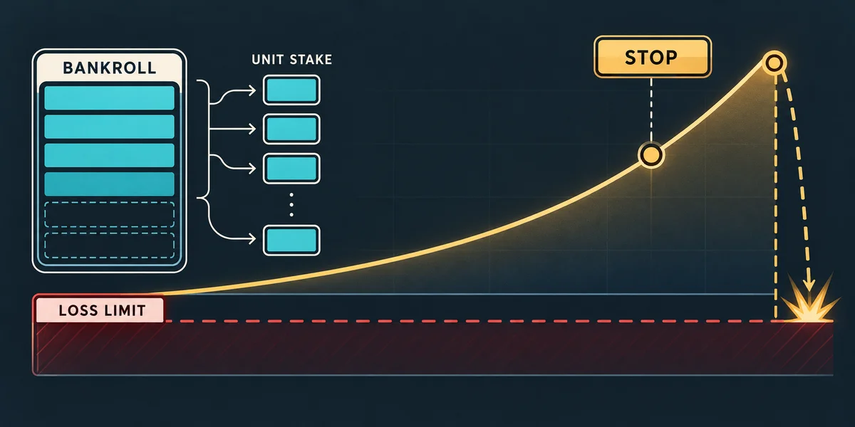 Editorial illustration: Crash Game Budget: Units, Finite Risk and Stopping Rules