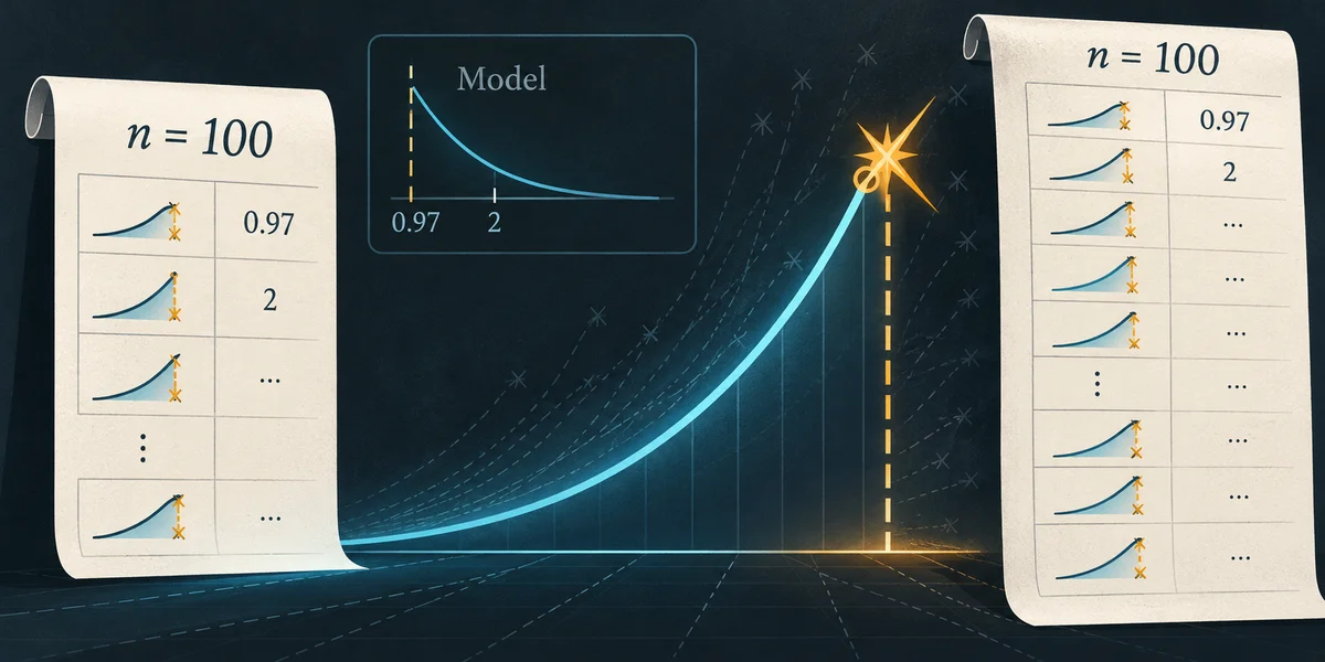 Editorial illustration: Your First 100 Crash Rounds: Exact Probabilities and a Funded Ledger